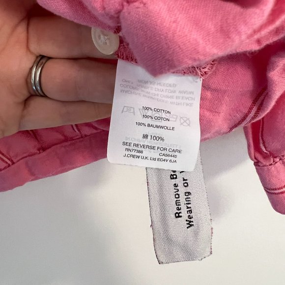 Madewell Wrap Top in Cecilia Stripe Pink, Size M - Picture 7 of 12